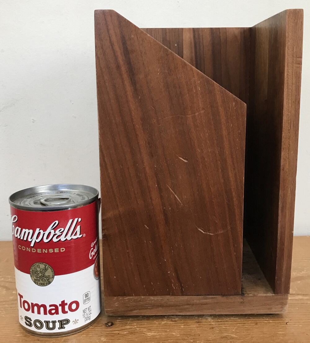 Material Brand Teak Hardwood Wood Kitchen Utensil Organizer Holder